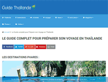 Tablet Screenshot of guidethailande.fr