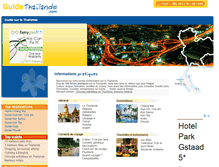 Tablet Screenshot of guidethailande.com